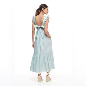 Gal Meets Glam green and White Striped Dress